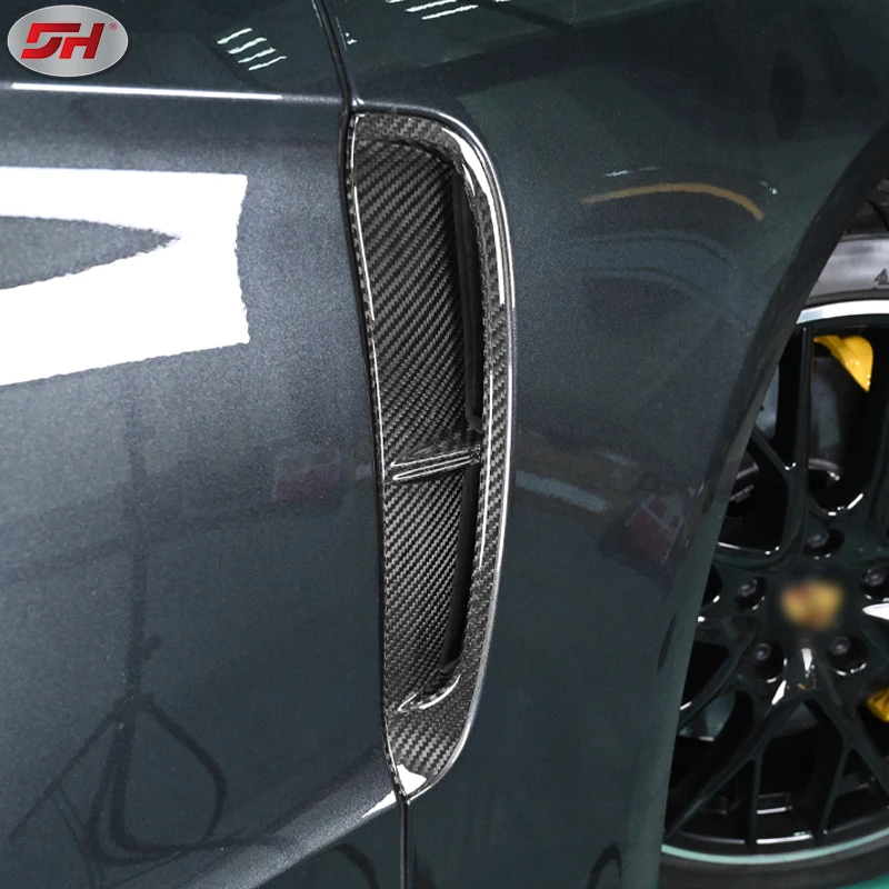 высококачественные сменные вентиляционные отверстия на боковых крыльях из настоящего углеродного волокна для Porsche panamera 2017-up 971 modelcar accesorries 4