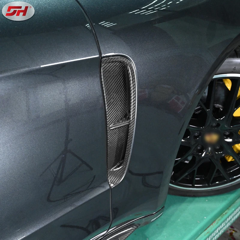 высококачественные сменные вентиляционные отверстия на боковых крыльях из настоящего углеродного волокна для Porsche panamera 2017-up 971 modelcar accesorries 5