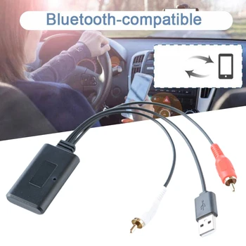 Автомобильный аудиоприемник, совместимый с Bluetooth, Aux Usb, Универсальный автомобильный адаптер RCA USB, Беспроводной приемник, аксессуары для автомобильной электроники