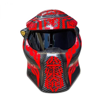 мотоциклетный шлем из настоящего углеродного волокна, Гоночный Черный Защитный шлем из углеродного волокна, универсальные автоаксессуары