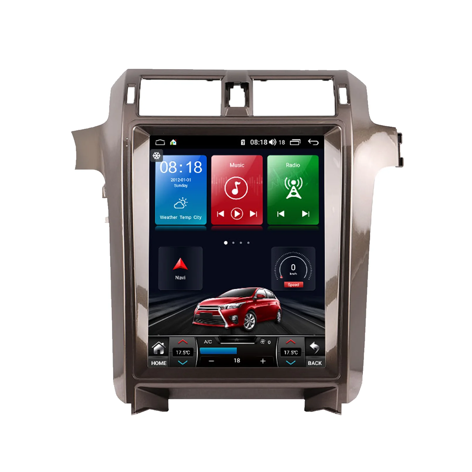 Android Автомобильный Радиоприемник Tesla Style Вертикальный Для Lexus GX GX400 GX460 15 Дюймов DVD Мультимедиа Стерео GPS Carplay Навигация Головное Устройство 1