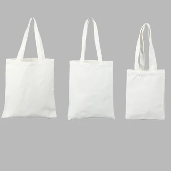 Женские Белые Холщовые сумки для покупок, Эко-Многоразовая Складная сумка Через плечо, Большая сумка, Хлопковая сумка-тоут С сумкой для книг, Экологичная