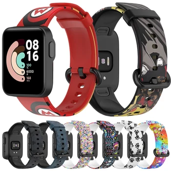 Силиконовый ремешок для XiaoMi Mi Watch Lite/Ремешок для часов Redmi Оригинальный Смарт-спортивный браслет, Сменный браслет Correa