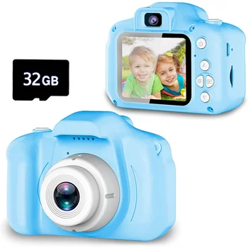 Обновите детскую камеру для селфи, рождественские подарки на день рождения для мальчиков 3-9 лет, цифровые видеокамеры высокой четкости для малышей, портативная розовая камера