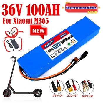 100% Новый эффективный литиевый аккумулятор 36V 100Ah 18650 для модифицированного электромобиля Bicycle Scooter