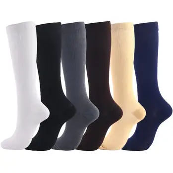 Мужские И женские Спортивные носки под давлением, 6 пар в комплекте, компрессионные чулки, спортивные носки на открытом воздухе для женщин, мужчин и взрослых