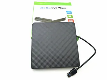 USB 3.0 Внешний DVD-Рекордер для записи DVD RW Оптический привод Проигрыватель CD/DVD ROM MAC OS Windows XP/7/8/10 Материал ABS Пластик