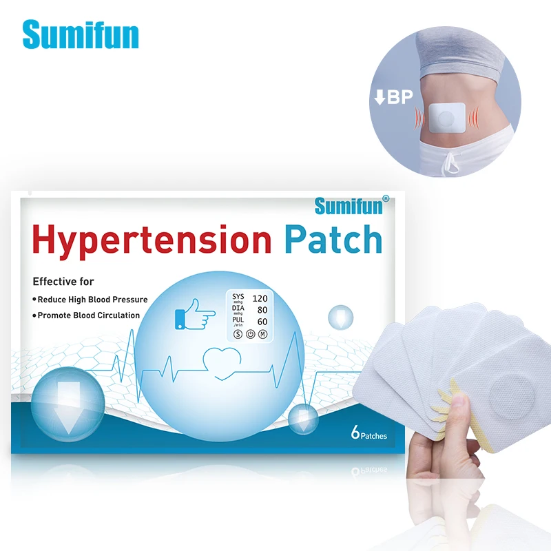 Sumifun 6 шт./пакет, китайский пластырь от гипертонии, для лечения снижения уровня глюкозы в крови, пластырь для баланса сахара в крови K05601 1