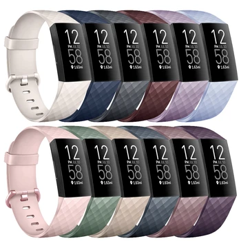 Ремешок для часов Fitbit Charge 3/Charge 4 Ремешок Силиконовый Браслет Ремешок для часов Fitbit Charge 3 SE Замена Браслета