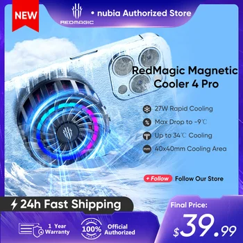 RedMagic Magnetic Cooler 4 Pro ICE Cooler Ультра RGB LED Дизайн Быстрое Охлаждение для Игрового телефона RedMagic 8 pro/8s pro