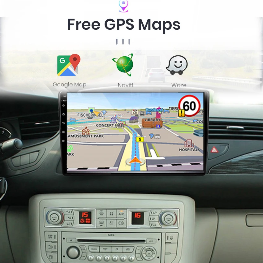 4 + 64G Авто Android Автомобильный Радио Мультимедийный Плеер Carplay GPS навигация DSP RDS 2 Din Без DVD Для Citroen C5 2009 2008-2017 2
