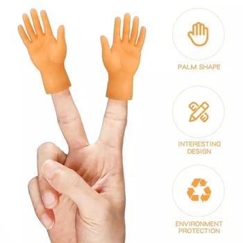 Подарок на Хэллоуин Забавные Креативные Игрушки для левой и правой Руки Пальчиковые Игрушки Модель Маленькой руки Крошечные Пальчиковые ручки Пальчиковые куклы
