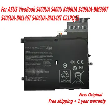 Подлинный аккумулятор для ноутбука C21N1701 для Asus VivoBook S460UA S460U K406UA S406UA-BM360T S406UA-BM146T S406UA-BM148T C21PQC5